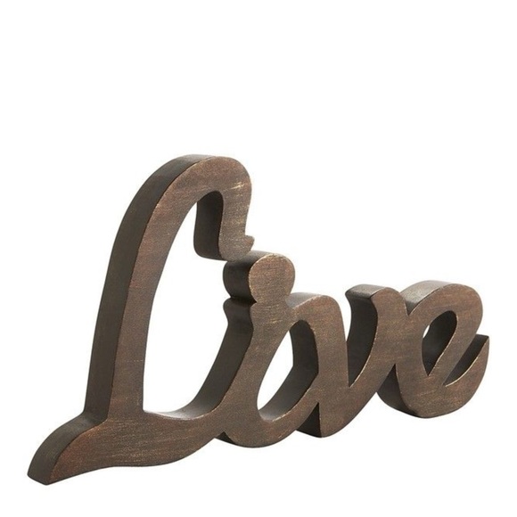 Pier 1 Imports Dark Brown Live Solid Wood Figurine - Picture 1 of 4